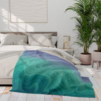 Aqua Dreamscape - Arctic Fleece Blanket
