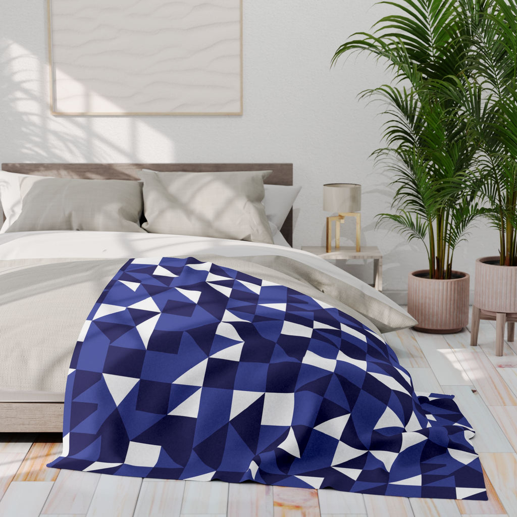 Geometric Abstraction - Arctic Fleece Blanket