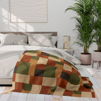 Patchwork Design - Arctic Fleece Blanket