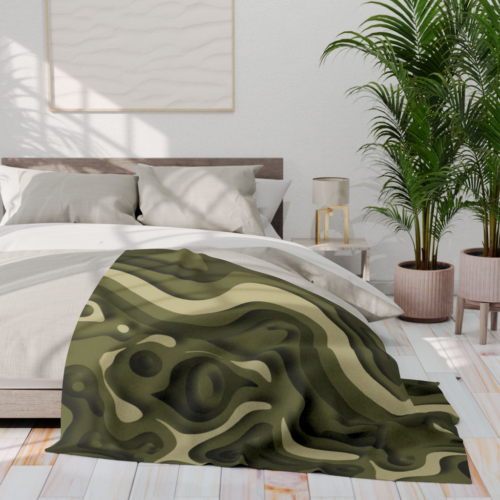 Abstract Paper Cut - Arctic Fleece Blanket